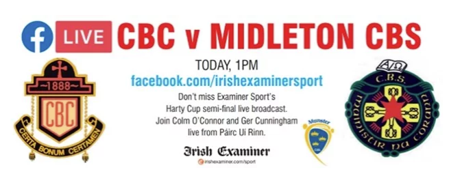 2019/2020 Dr. Harty Cup Hurling Semi-Final – CBC Cork 2-11 Midleton CBS 0-16